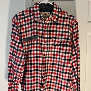 Dakota Grizzly Plaid Flannel Button Down Shirt